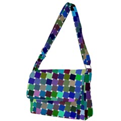 Geometric Background Colorful Full Print Messenger Bag