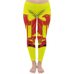 War Flag Of South Vietnam Classic Winter Leggings by abbeyz71