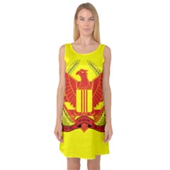 War Flag Of South Vietnam Sleeveless Satin Nightdress by abbeyz71