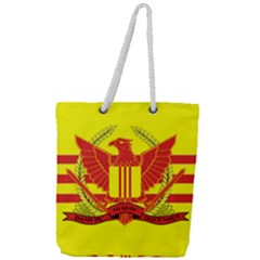 War Flag Of South Vietnam Full Print Rope Handle Tote (large) by abbeyz71
