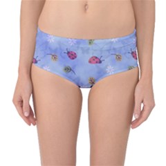 Ladybug Blue Nature Mid-waist Bikini Bottoms