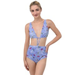 Ladybug Blue Nature Tied Up Two Piece Swimsuit