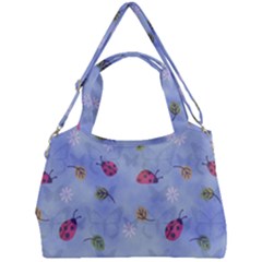 Ladybug Blue Nature Double Compartment Shoulder Bag by HermanTelo