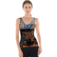 Landscape Woman Magic Evening Tank Top