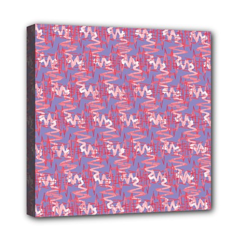 Pattern Abstract Squiggles Gliftex Mini Canvas 8  X 8  (stretched) by HermanTelo