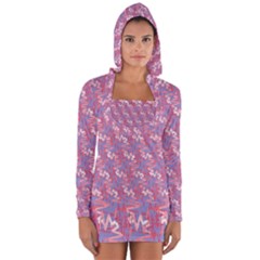 Pattern Abstract Squiggles Gliftex Long Sleeve Hooded T-shirt by HermanTelo