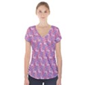 Pattern Abstract Squiggles Gliftex Short Sleeve Front Detail Top View1