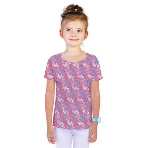 Pattern Abstract Squiggles Gliftex Kids  One Piece Tee by HermanTelo