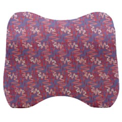 Pattern Abstract Squiggles Gliftex Velour Head Support Cushion