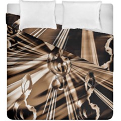 Music Clef Tones Duvet Cover Double Side (king Size) by HermanTelo