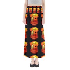 Paper Lantern Chinese Celebration Full Length Maxi Skirt