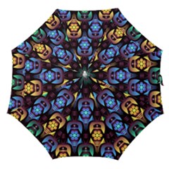 Pattern Background Bright Blue Straight Umbrellas by HermanTelo
