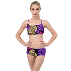 Seamless Halloween Day Dead Layered Top Bikini Set