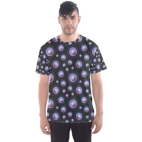 Seamless Pattern Background Circle Men s Sports Mesh Tee by HermanTelo