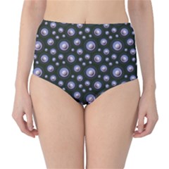 Seamless Pattern Background Circle Classic High-waist Bikini Bottoms