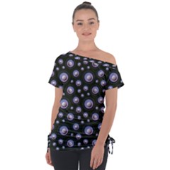 Seamless Pattern Background Circle Tie-up Tee