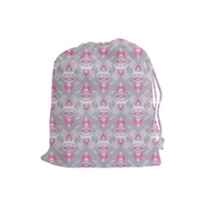 Seamless Pattern Background Drawstring Pouch (large)