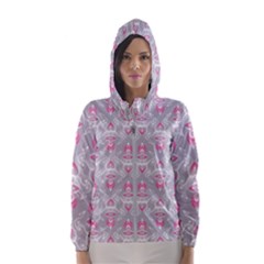 Seamless Pattern Background Women s Hooded Windbreaker