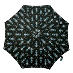 Seamless Pattern Background Black Hook Handle Umbrellas (Large)