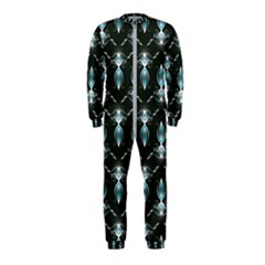 Seamless Pattern Background Black Onepiece Jumpsuit (kids) by HermanTelo