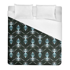 Seamless Pattern Background Black Duvet Cover (Full/ Double Size)