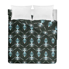 Seamless Pattern Background Black Duvet Cover Double Side (Full/ Double Size)