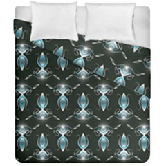Seamless Pattern Background Black Duvet Cover Double Side (California King Size)