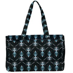 Seamless Pattern Background Black Canvas Work Bag