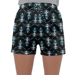 Seamless Pattern Background Black Sleepwear Shorts