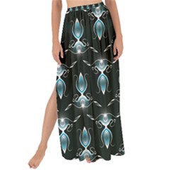 Seamless Pattern Background Black Maxi Chiffon Tie-Up Sarong