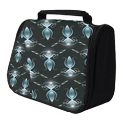 Seamless Pattern Background Black Full Print Travel Pouch (small)