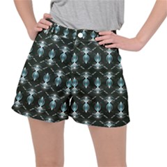 Seamless Pattern Background Black Ripstop Shorts