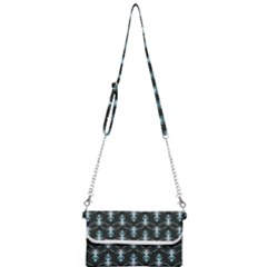 Seamless Pattern Background Black Mini Crossbody Handbag