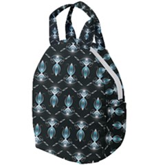 Seamless Pattern Background Black Travel Backpacks