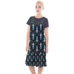Seamless Pattern Background Black Camis Fishtail Dress