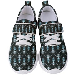 Seamless Pattern Background Black Women s Velcro Strap Shoes