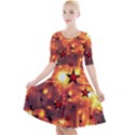 Star Radio Light Effects Magic Quarter Sleeve A-Line Dress View1