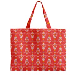 Seamless Pattern Background Red Zipper Mini Tote Bag