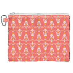 Seamless Pattern Background Red Canvas Cosmetic Bag (xxl)