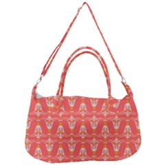 Seamless Pattern Background Red Removal Strap Handbag by HermanTelo