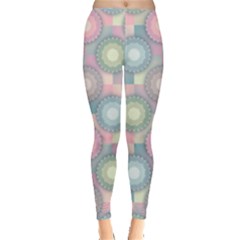 Seamless Pattern Pastels Background Leggings  by HermanTelo