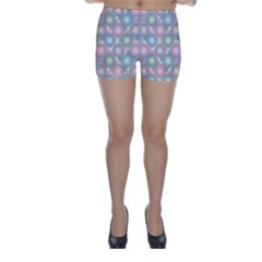 Seamless Pattern Pastels Background Skinny Shorts