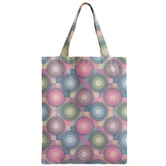 Seamless Pattern Pastels Background Zipper Classic Tote Bag by HermanTelo