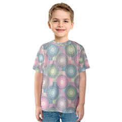 Seamless Pattern Pastels Background Kids  Sport Mesh Tee