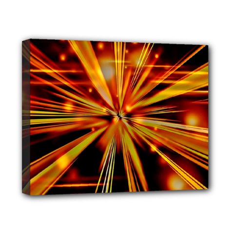 Zoom Effect Explosion Fire Sparks Canvas 10  X 8  (stretched) by HermanTelo