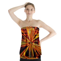 Zoom Effect Explosion Fire Sparks Strapless Top