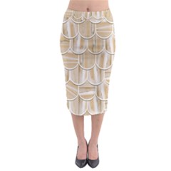 Texture Background Brown Beige Midi Pencil Skirt