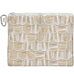 Texture Background Brown Beige Canvas Cosmetic Bag (xxxl)