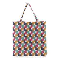 Abstract Geometric Grocery Tote Bag