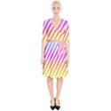 Abstract Lines Mockup Oblique Wrap Up Cocktail Dress View1